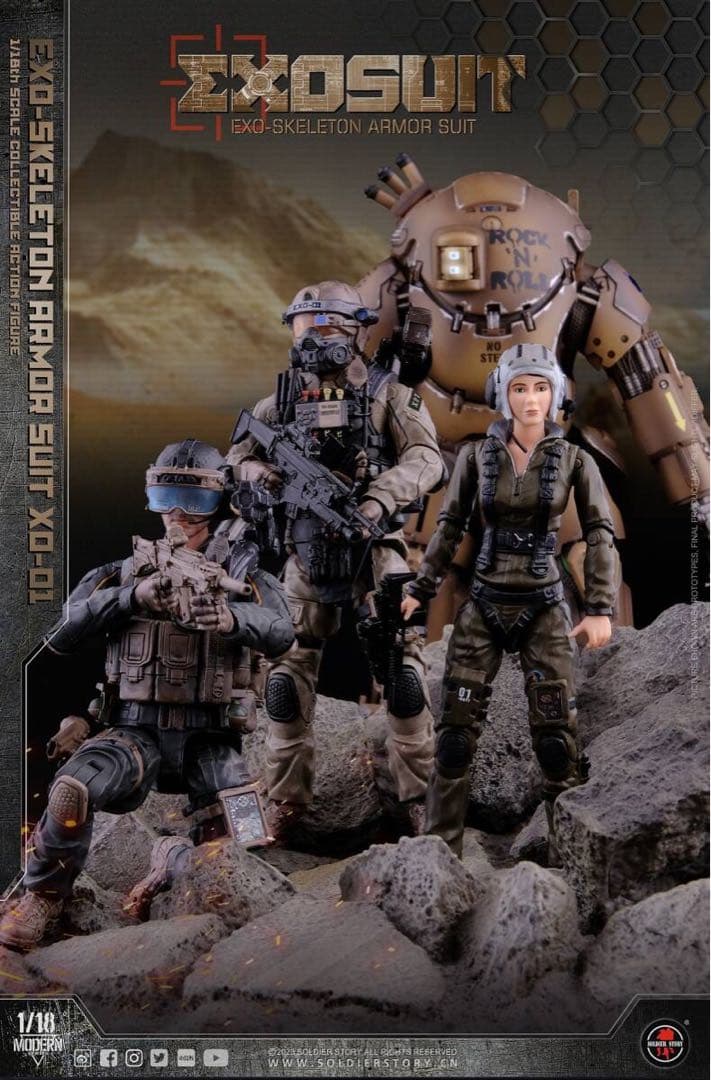 ミリタリー SoldierStory SSE001 1/18Armor Suit XO-01