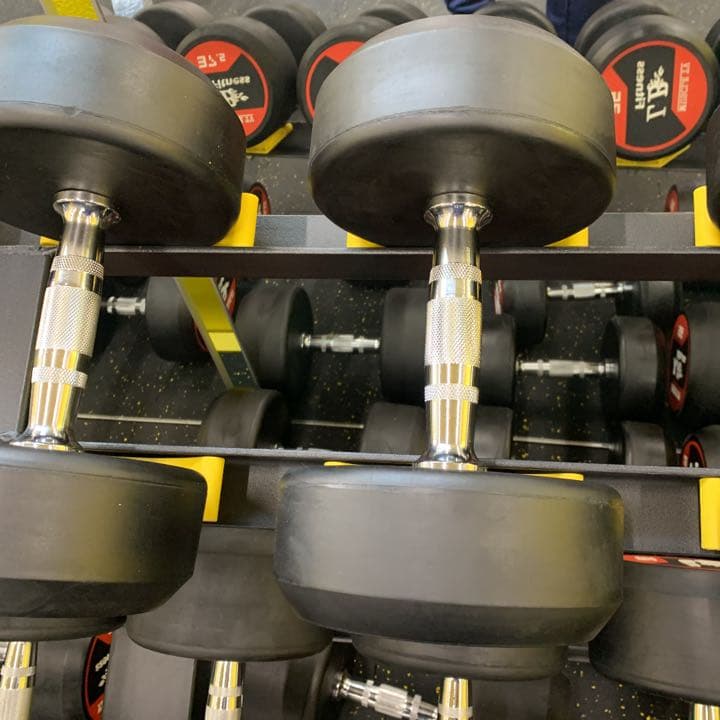 ラバーダンベル　32.5kg 2個