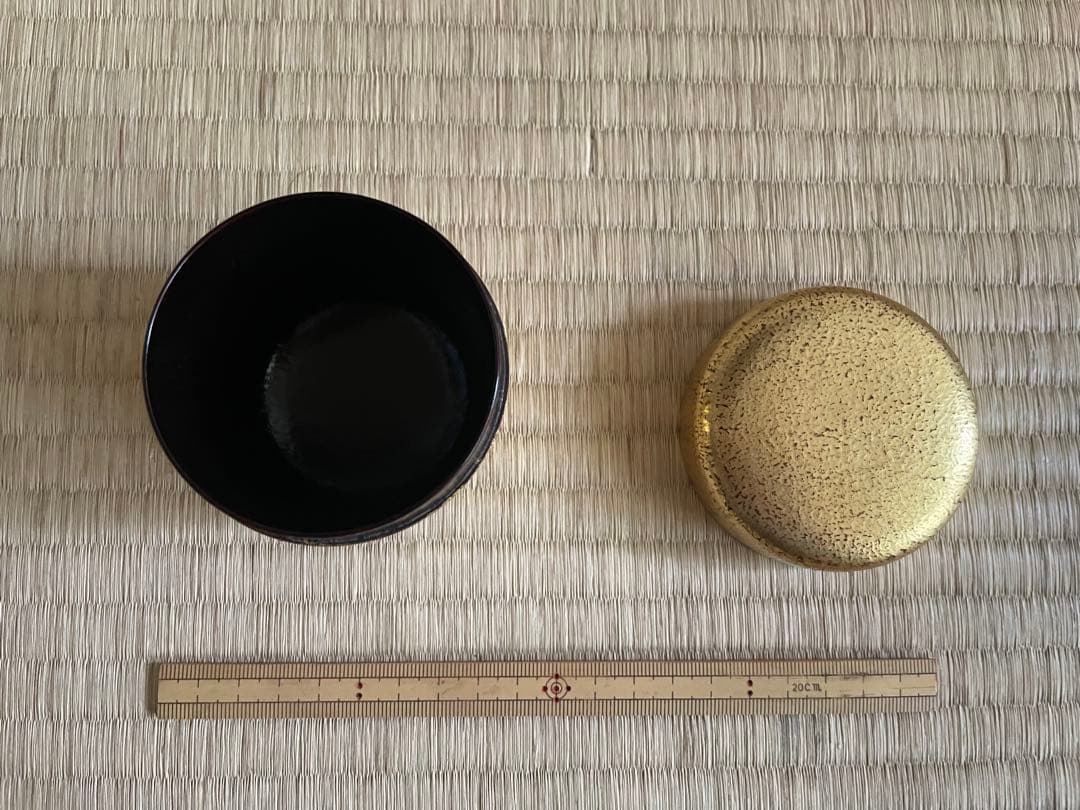 朱金棗　表千家即中斎花押　箱書