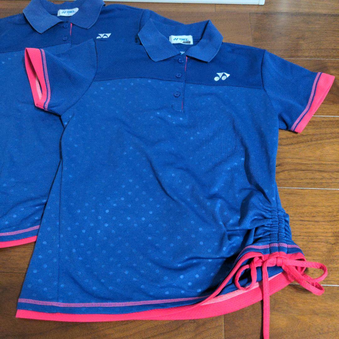 ヨネックス　ポロシャツ　4枚セット　青　水玉М
