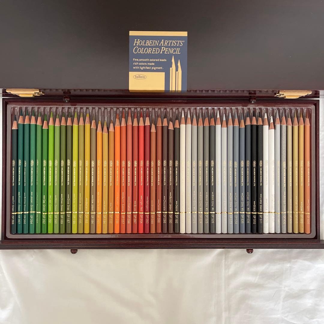 ホルベイン アーチスト色鉛筆 木函セット　150色セット　木箱