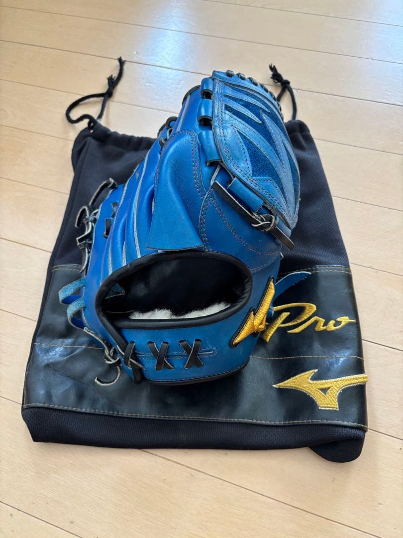 Mizuno Pro 軟式グローブ 青