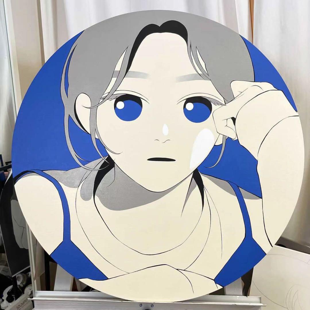 Chung dian 韓国のアーティスト　アクリルキャンバス作品