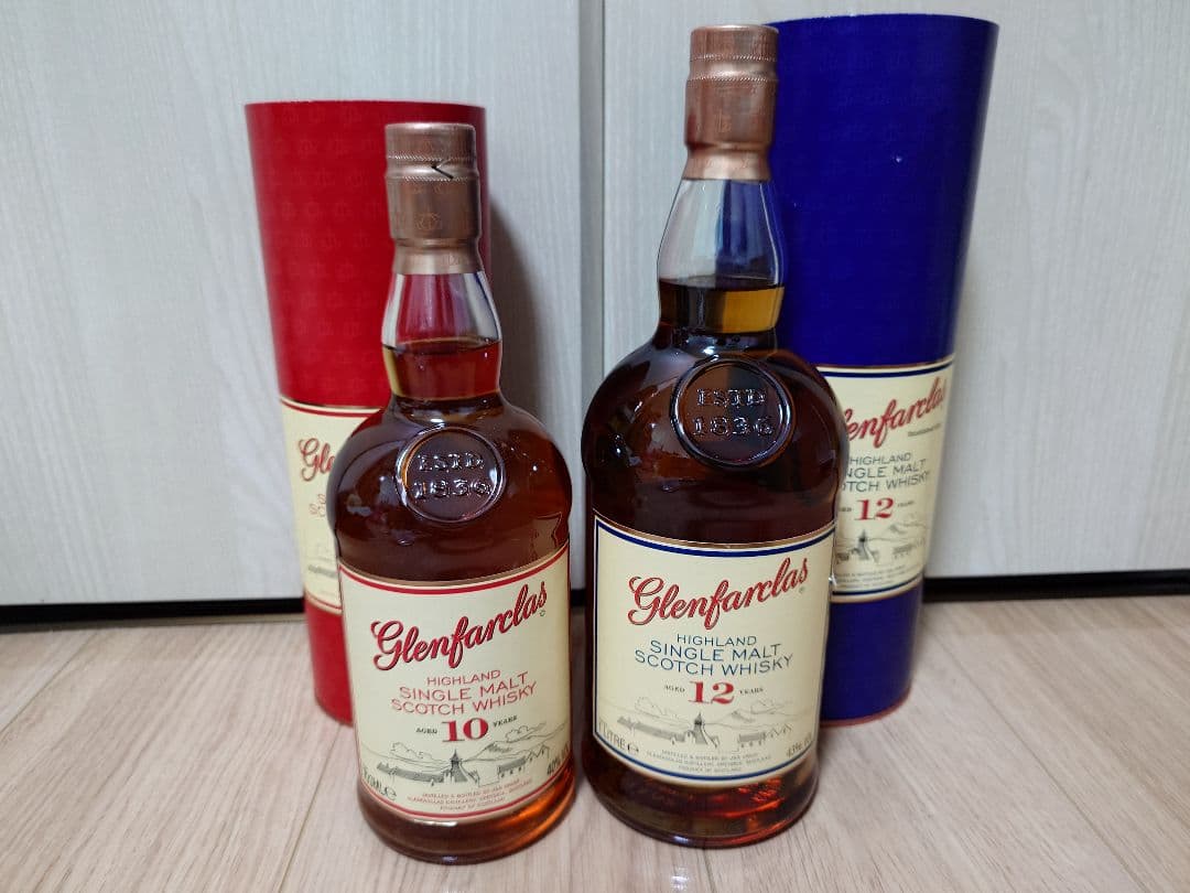 Glenfarclas 10年 & 12年 セット（700mlと1000ml ）