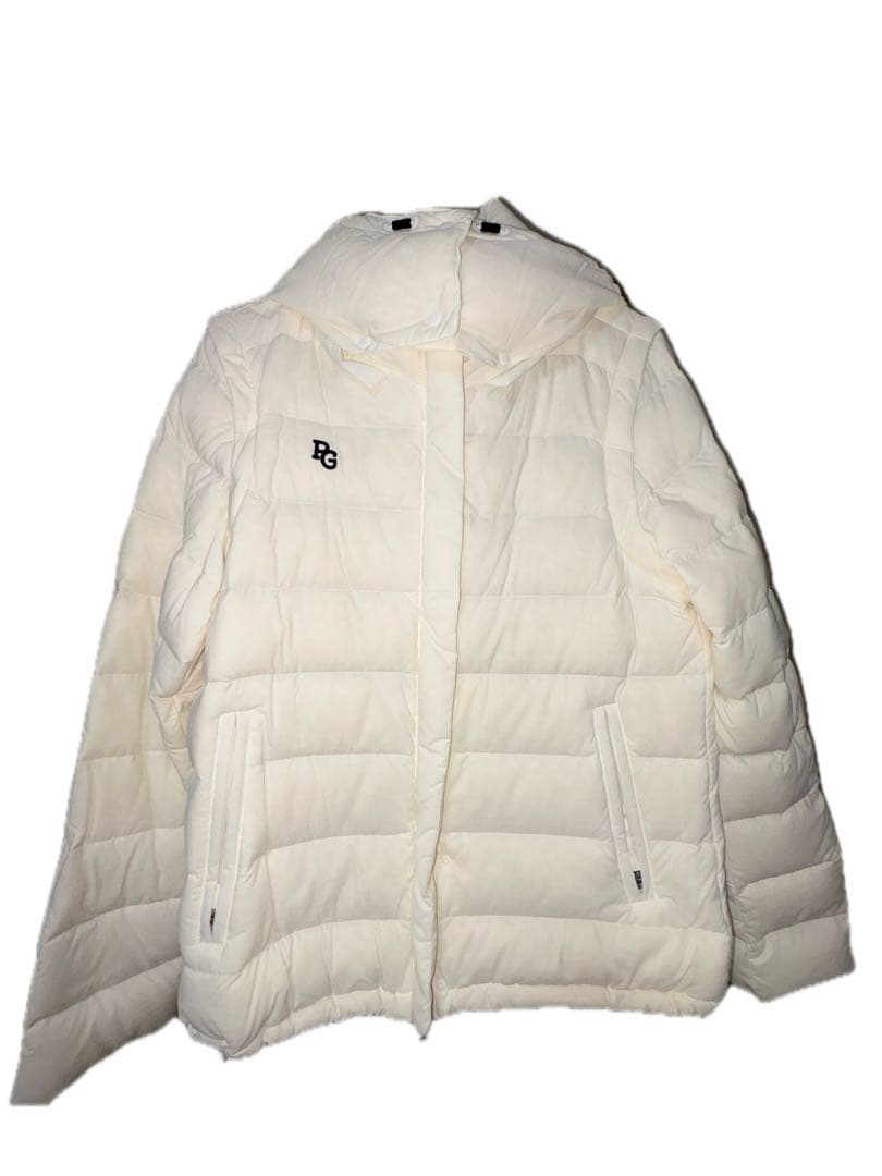 パーリーゲイツ 2way ダウンジャケット ダウンベスト 白　サイズ0