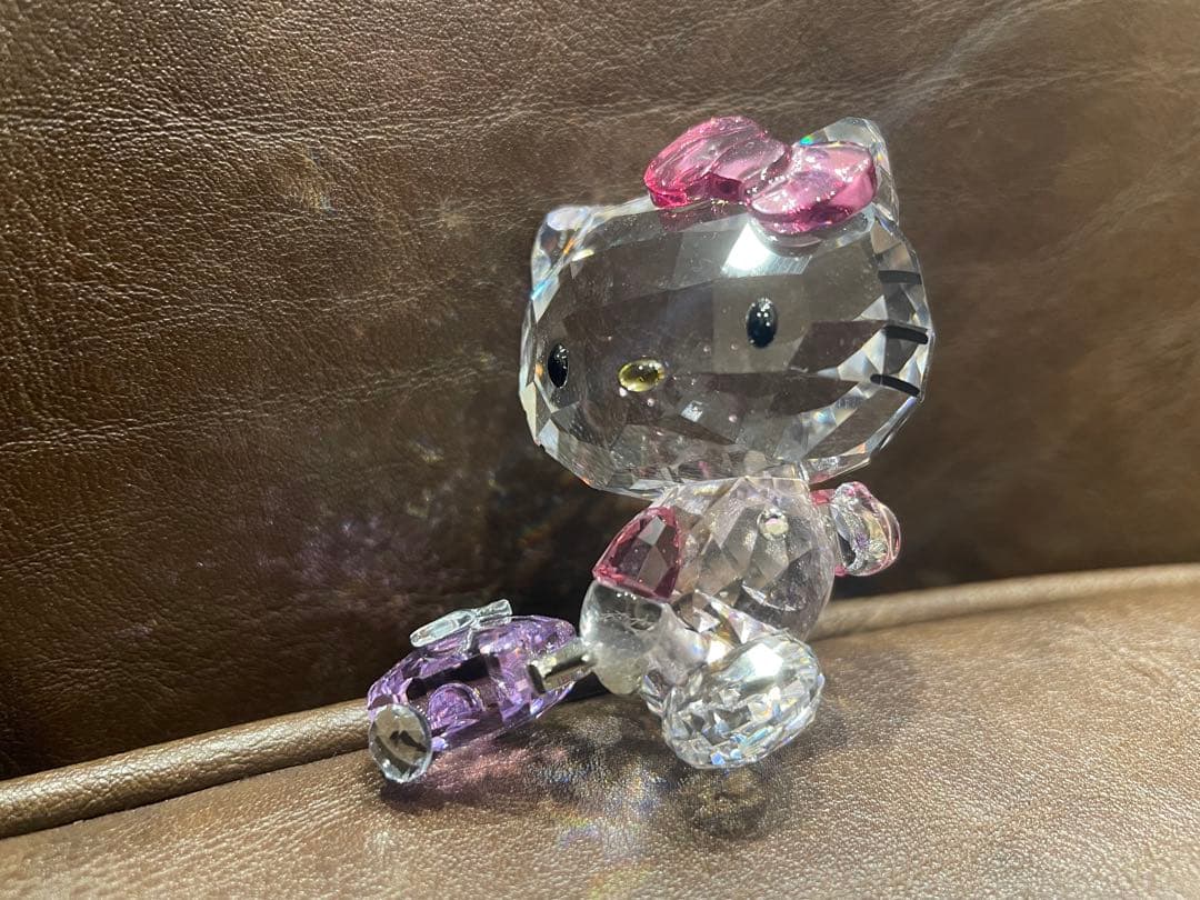 レア　補修あり　スワロフスキー　キティ　ハローキティ　置物　トラベル　旅行