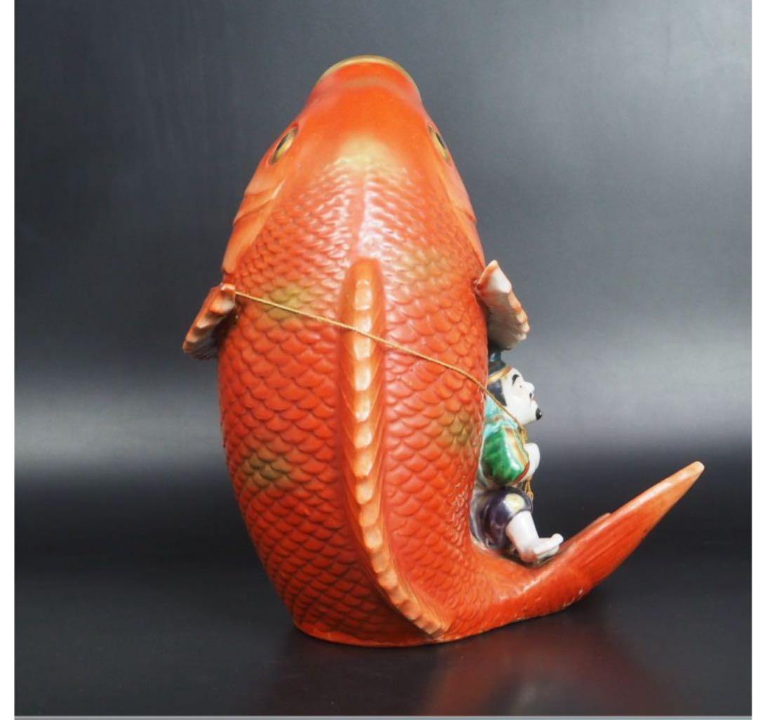 送料無料　明治時代　九谷恵比寿様　高さ31ｃｍ　迫力満点★大珍品★超レア★