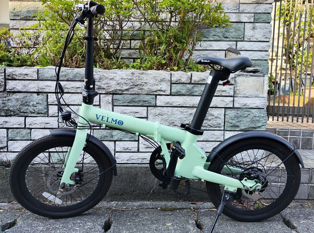 本州送料無料　VELMO Q2 電動アシスト自転車 ミントグリーン