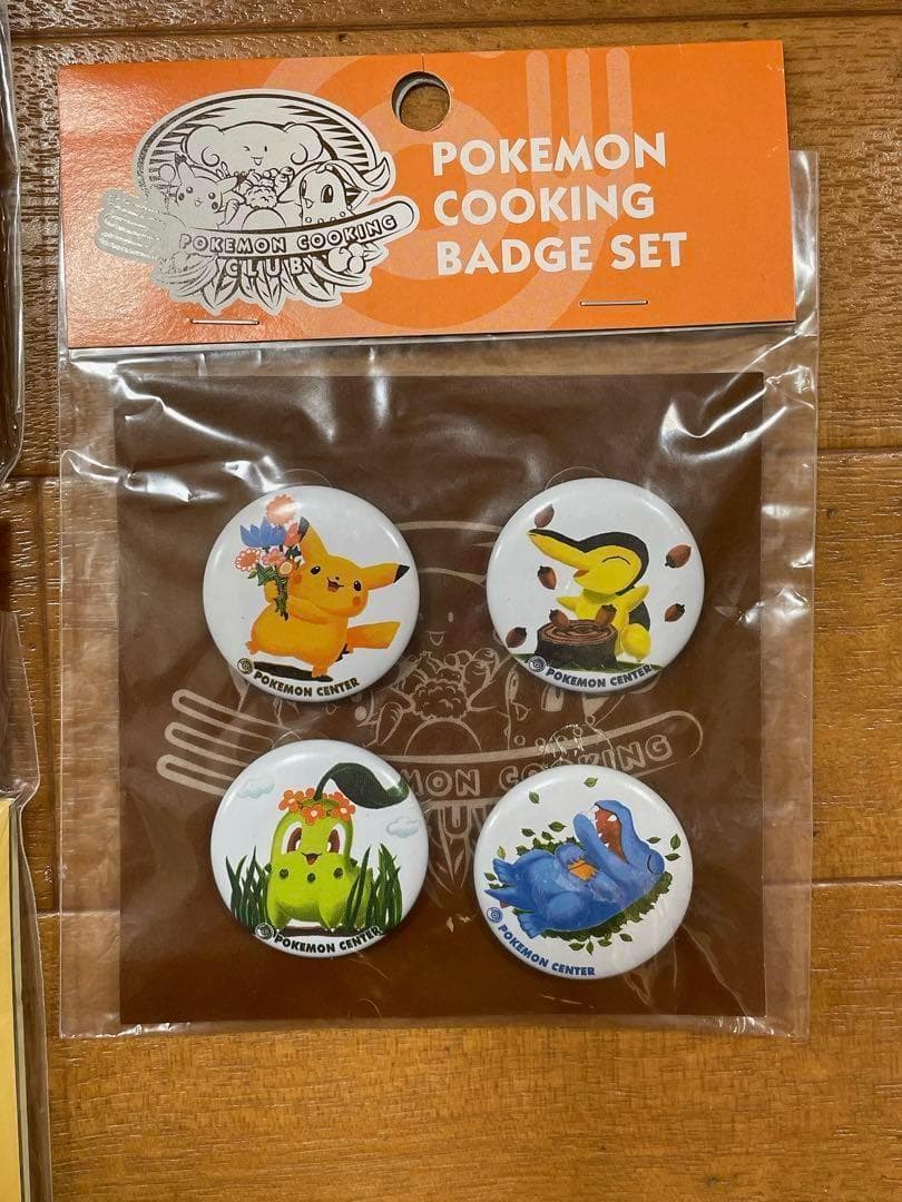 ポケモンセンター ポケモンクッキング 缶バッジ ピカチュウ 未開封 希少 廃盤
