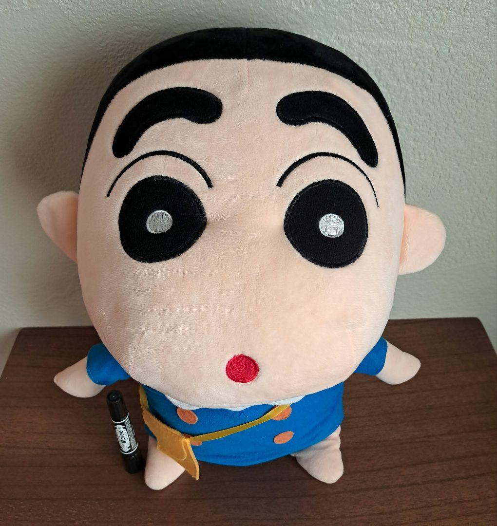 【希少美品】クレヨンしんちゃん園服　ぬいぐるみ　特大　ひまわり組