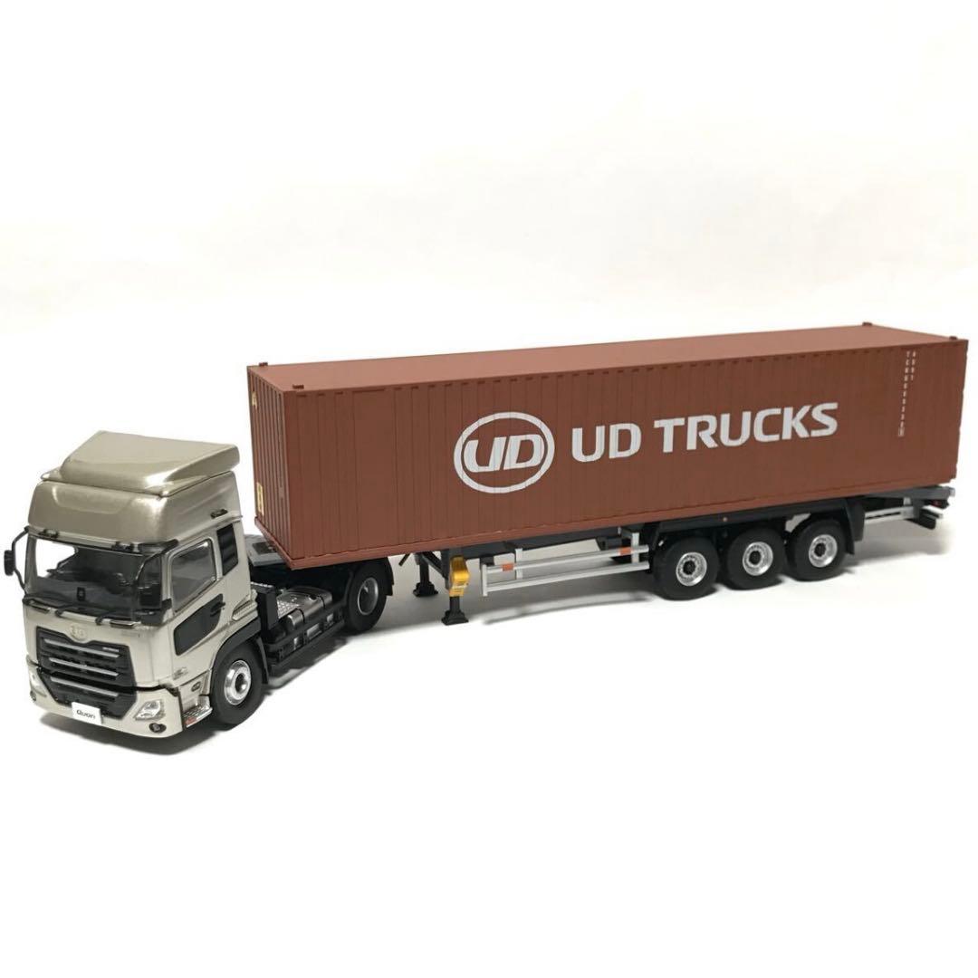 非売品 UDトラックス 特注 1/43 Quon ダイキャスト 海コントレーラー