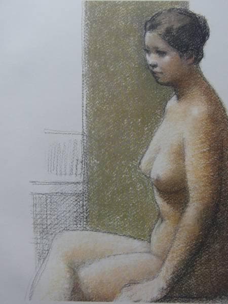 中村清治、裸婦33、限定版希少画集画、新品額装付、状態良好