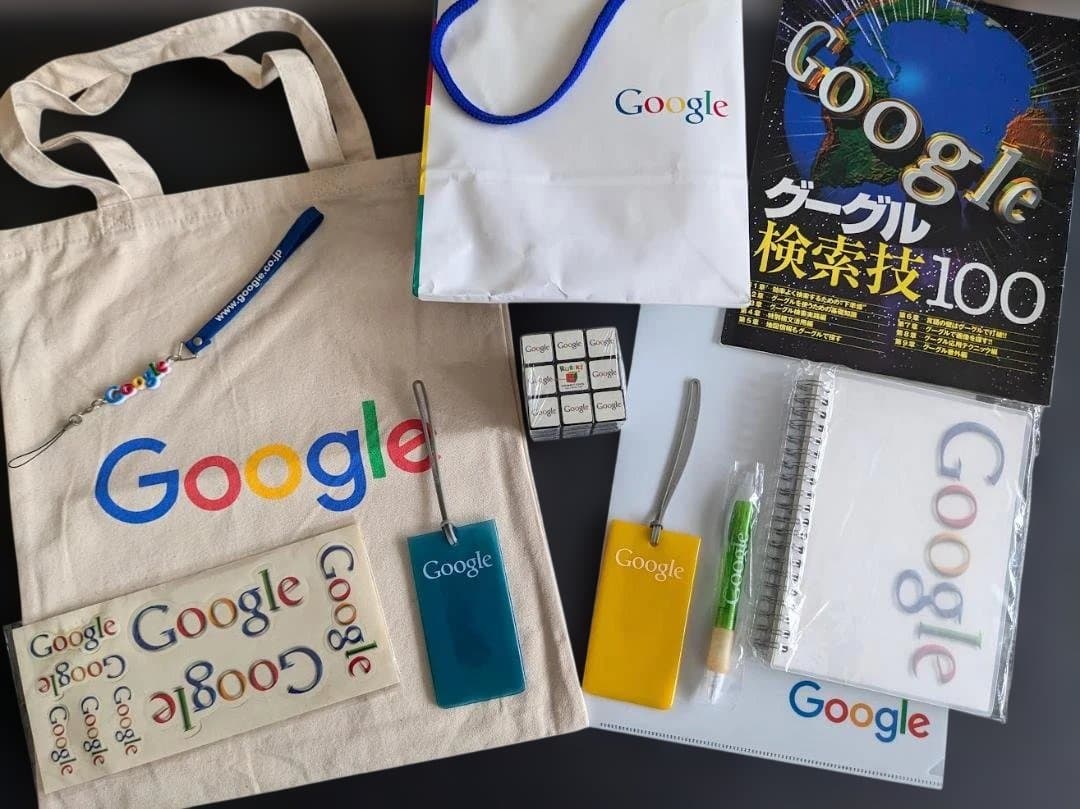 Google 非売品グッズ10点／トートバッグ、ルービックキューブ、ステッカー等