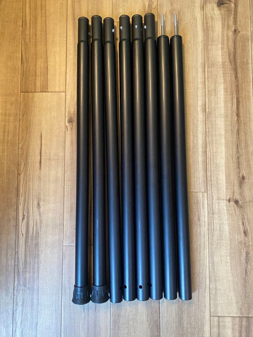 スノーピーク　ウイングポールブラック 240cm × 2セット