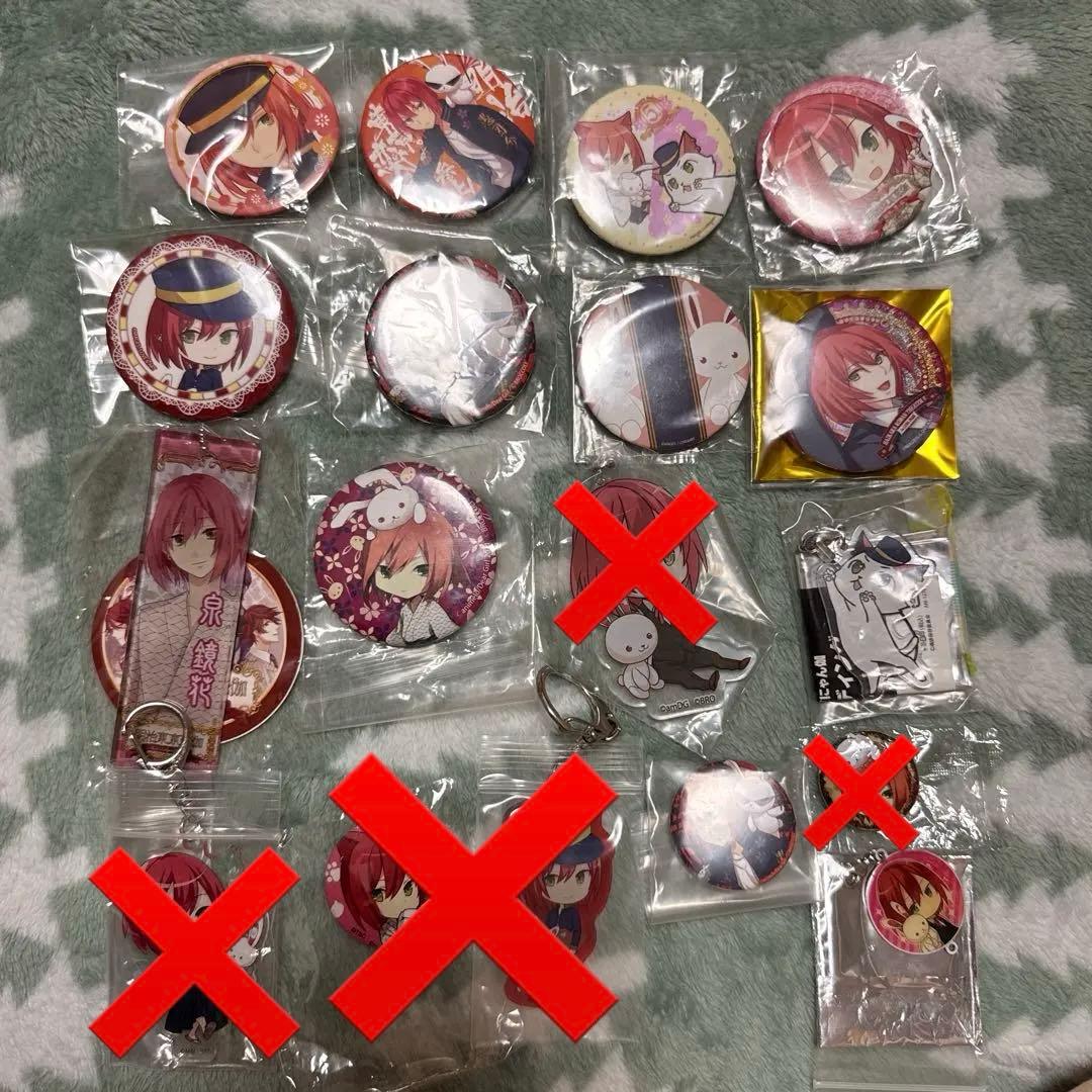 明治東亰恋伽 めいこい 泉鏡花 アクキー 缶バッジ アクリルキーホルダー