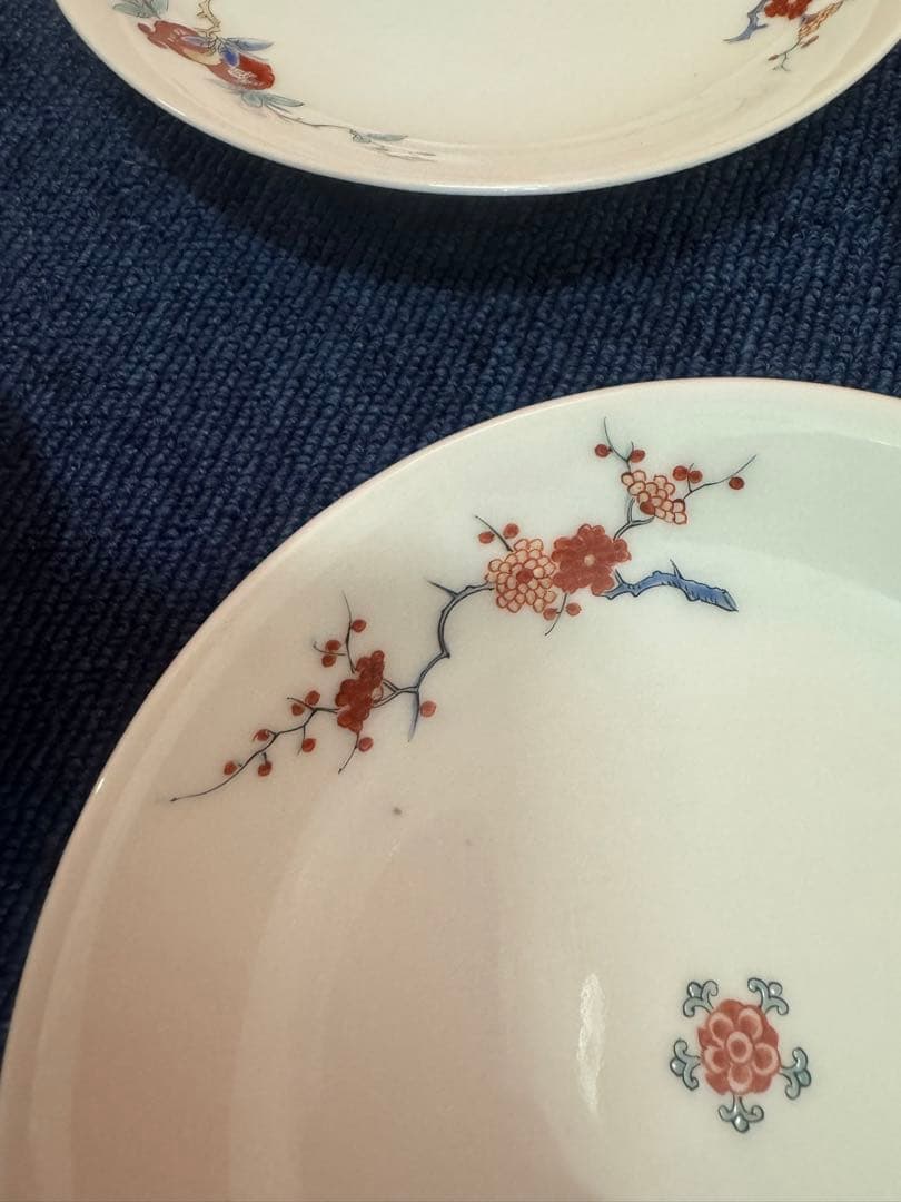 1889 酒井田柿右衛門　錦手中皿　5客　時代物