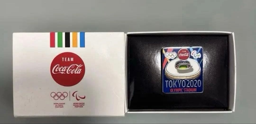 【未使用・箱付き】 TEAM Coca-Cola 東京2020 非売品ピンバッジ