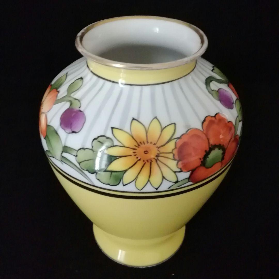 逸品　大正ロマン　オールドノリタケ　花瓶　花生け　アンティーク　M印　和骨董