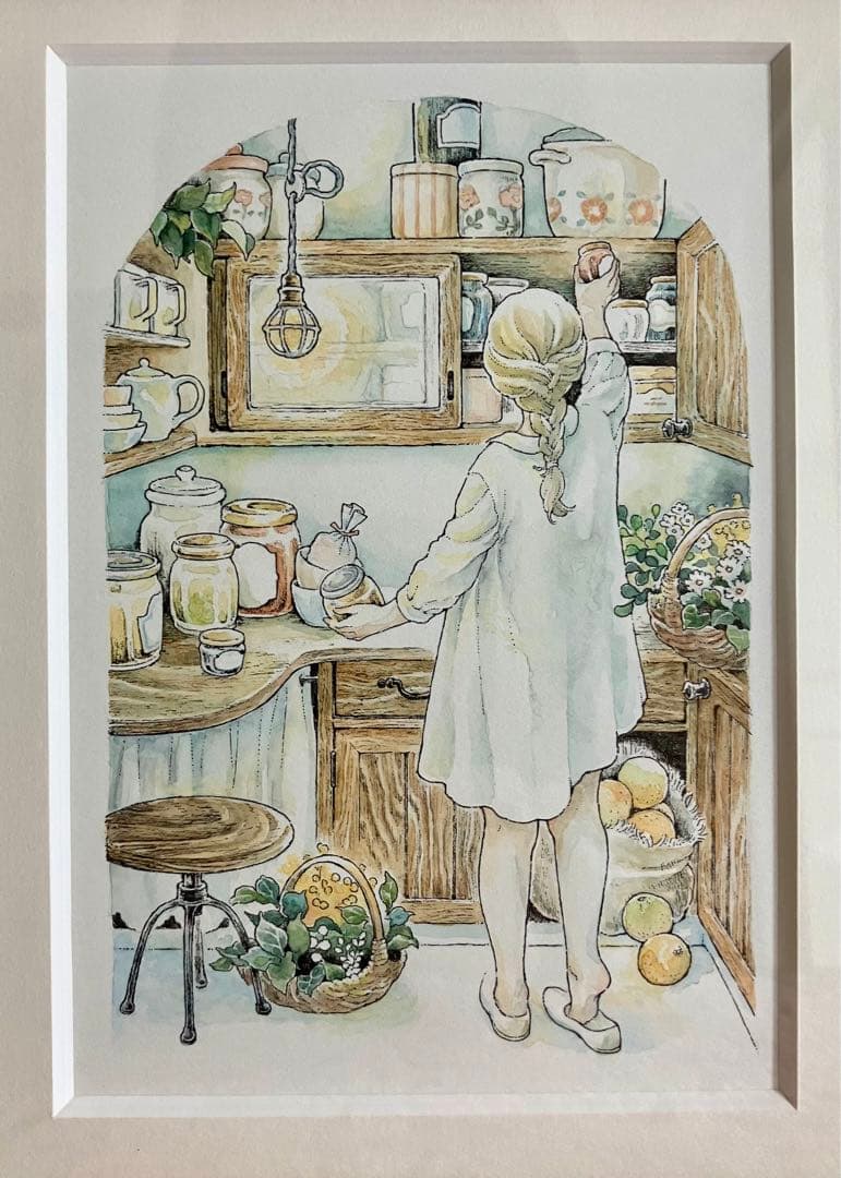 井田千秋　直筆画　原画　水彩