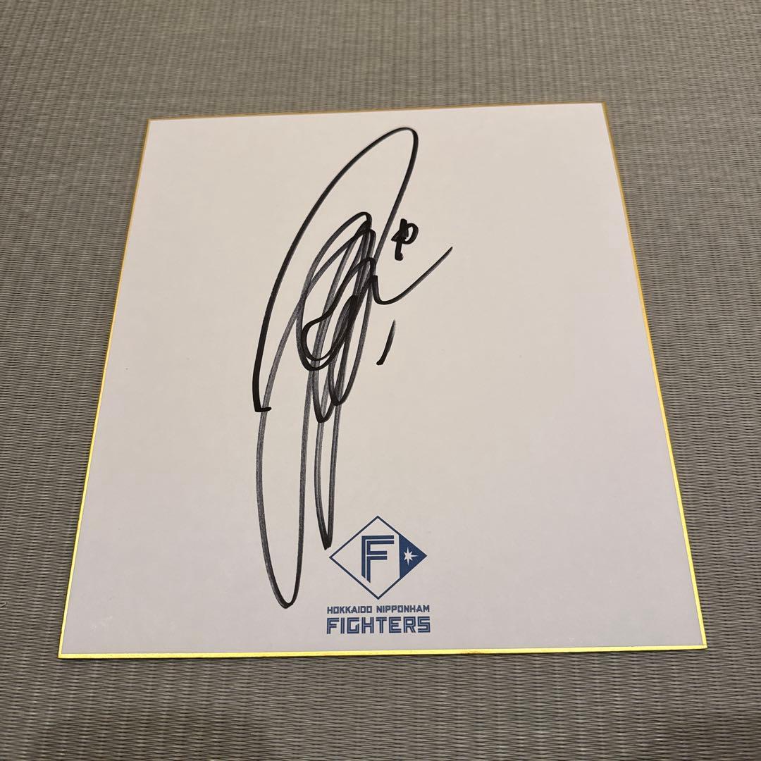 名護キャンプ　達孝太選手　北海道日本ハムファイターズ　直筆サインロゴ色紙
