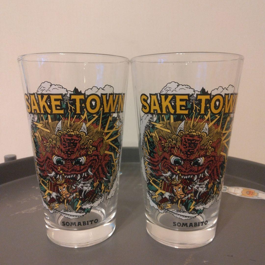 未使用品　SOMABITO ソマビト　パイントグラス　酒呑童子　4個セット