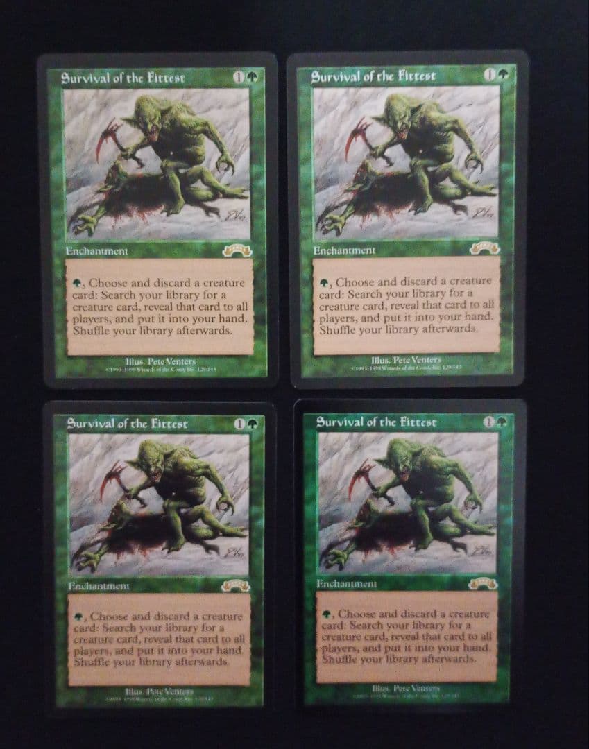 MTG 適者生存　英語版　4枚セット