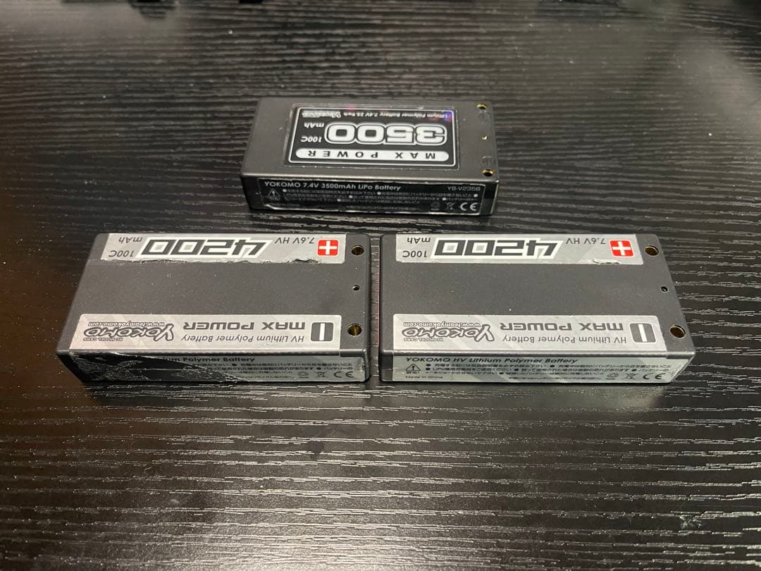 YOKOMO MAX POWER 3本 Li-Po