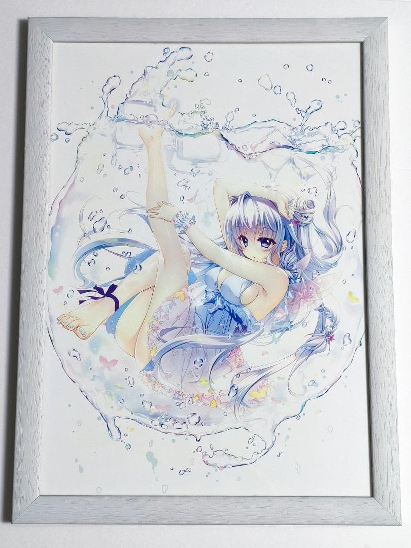 和泉つばす展 翡翠亭 額入り複製原画