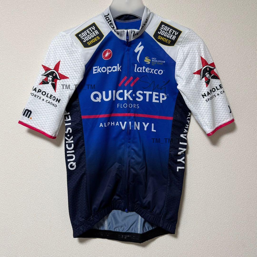 サイン入り Quick-Step アルファヴィニール サイクルジャージ XS