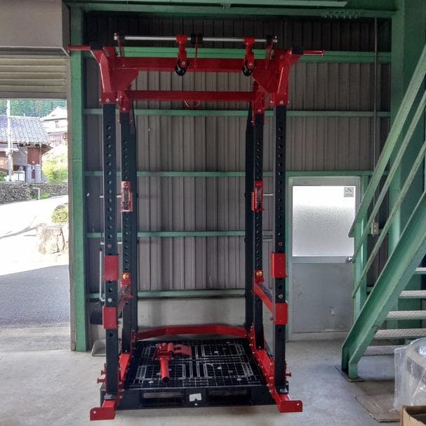 HRパワーラック・200㎏分ラバープレートセット（引取り限定）