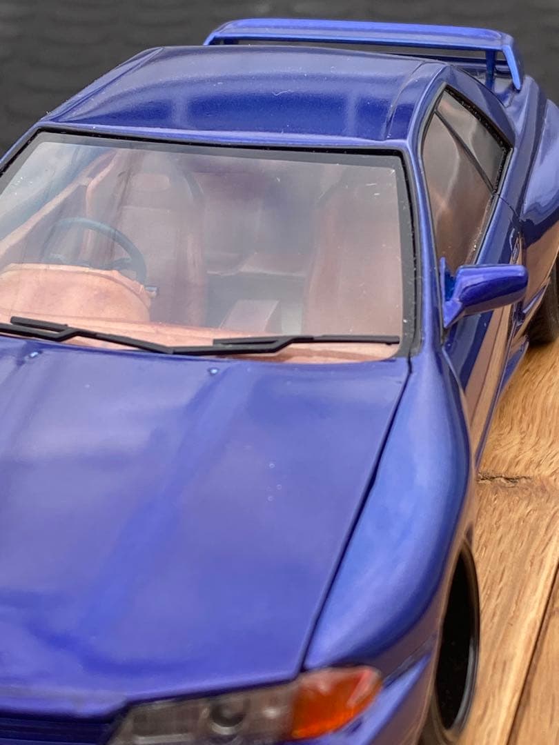 プラモデル完成品　アオシマ 1/24 R32GTR ワイド化