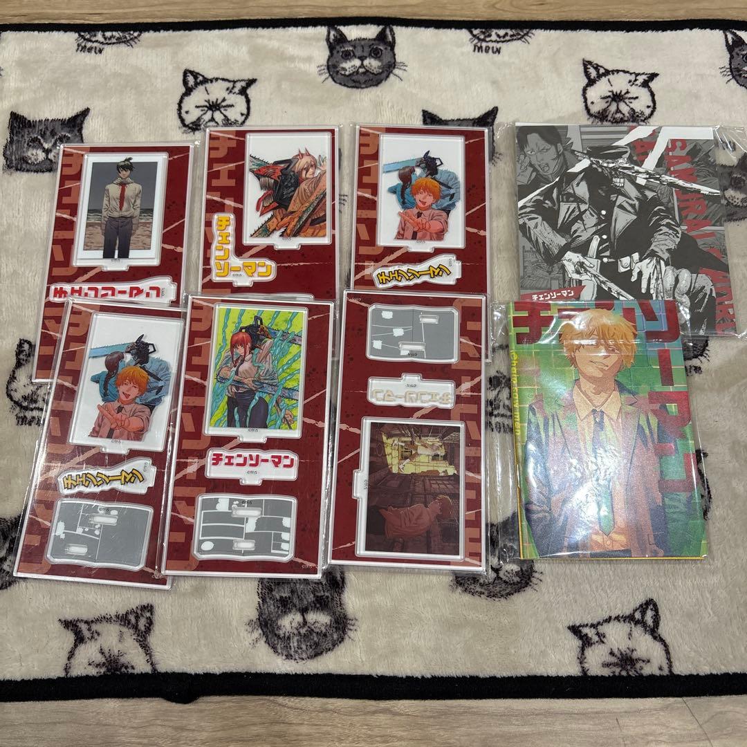 ローソン　チェンソーマン アクリルスタンド　6枚　色紙　ミニノート