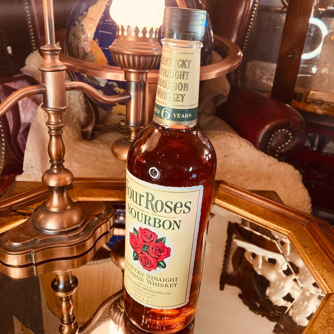 湯布院アンティーク オールドボトルバーボン Four Roses 6年 イエロー