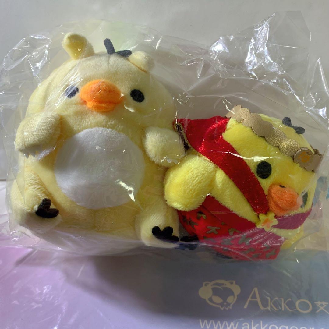 キイロイトリマン＆キイロイトリカイジュウ てのりぬいぐるみセット 未開封