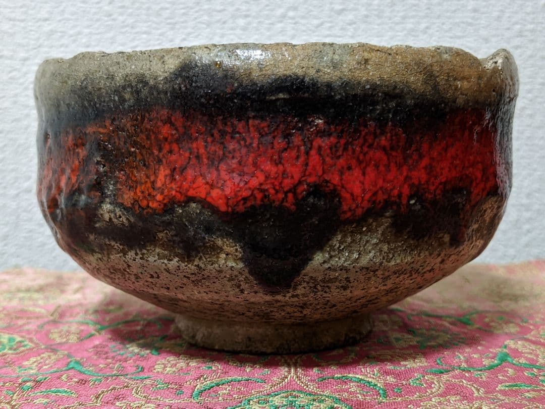 ⭐絶品！一点物 江戸時代 朱赤楽茶碗 茶道具 抹茶盌 古美術品 レア物 骨董品