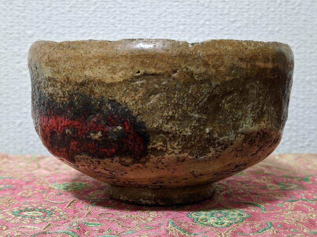 ⭐絶品！一点物 江戸時代 朱赤楽茶碗 茶道具 抹茶盌 古美術品 レア物 骨董品