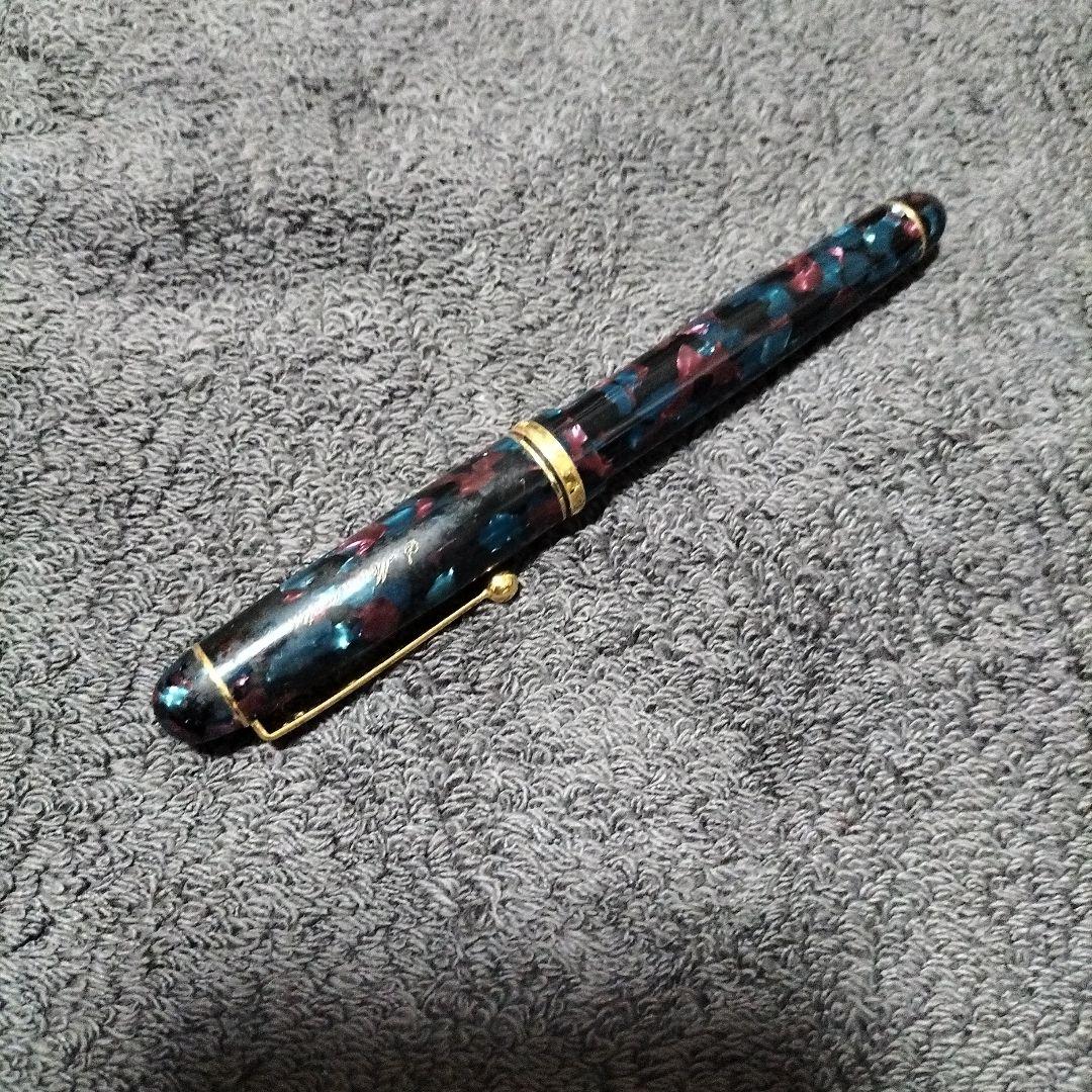 14K 525 PILOTマーブル模様 万年筆