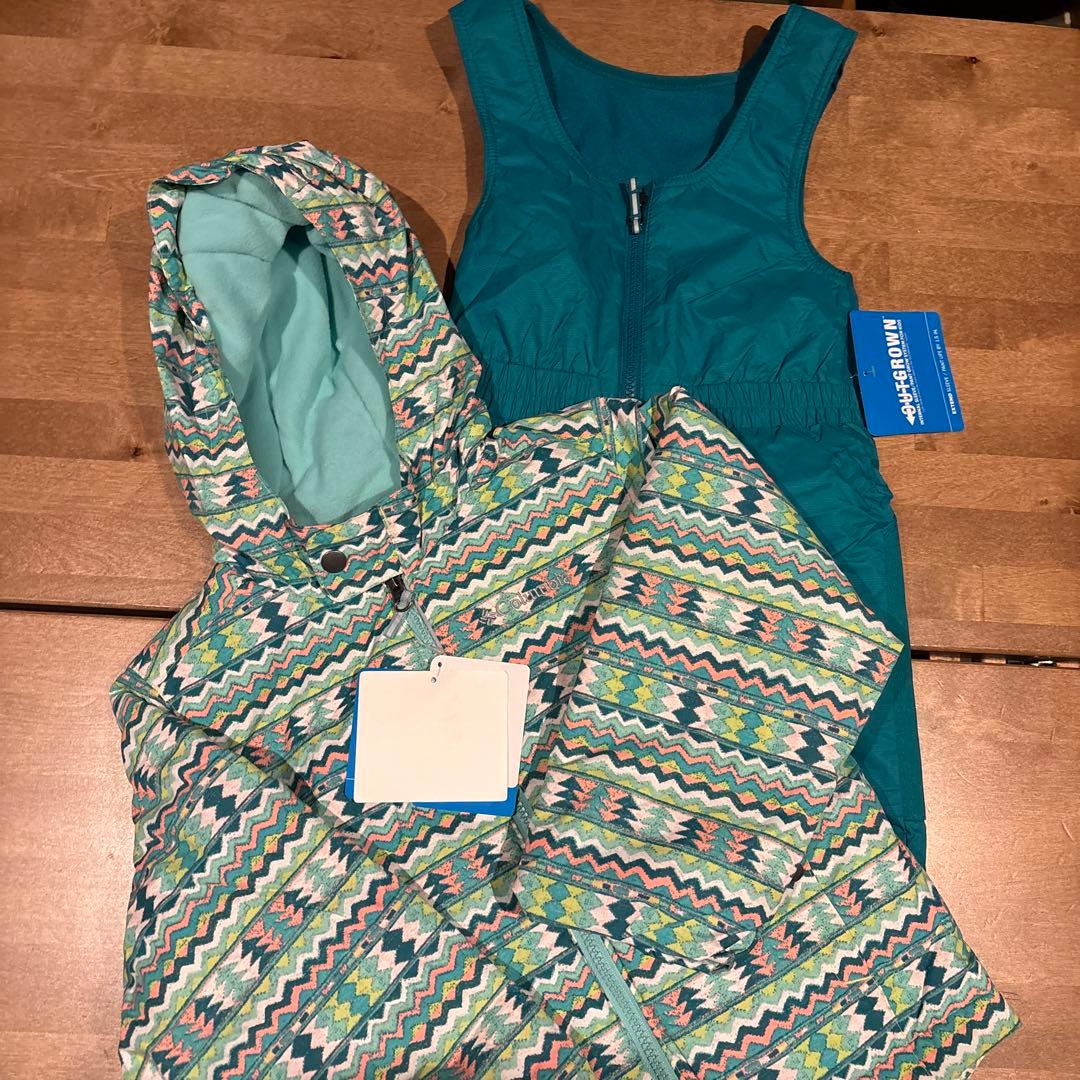 新品⭐︎Columbia 子ども用ウェアセット ターコイズ