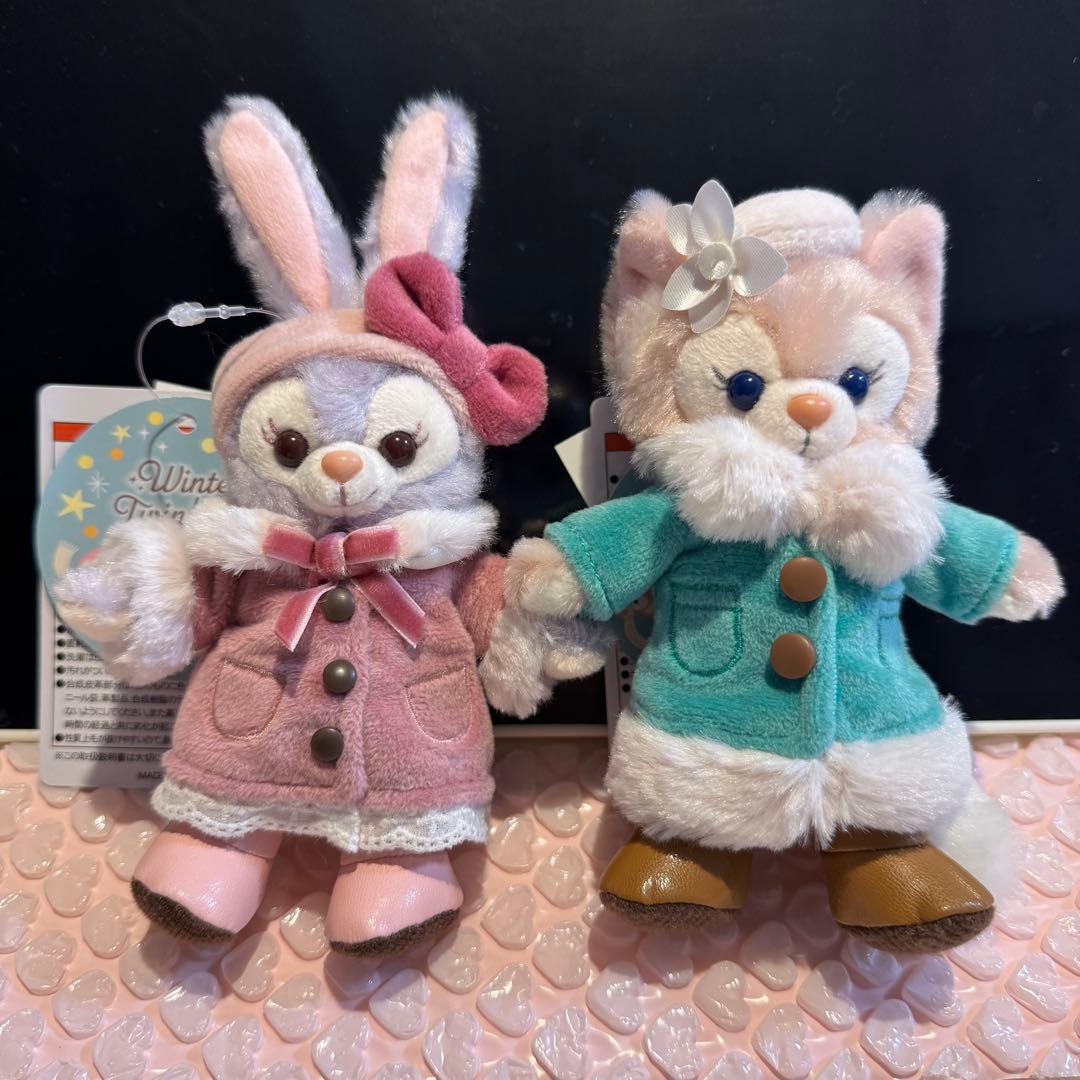 ディズニーシー　ウィンタートゥインクリングタウン 　ぬいぐるみバッジ