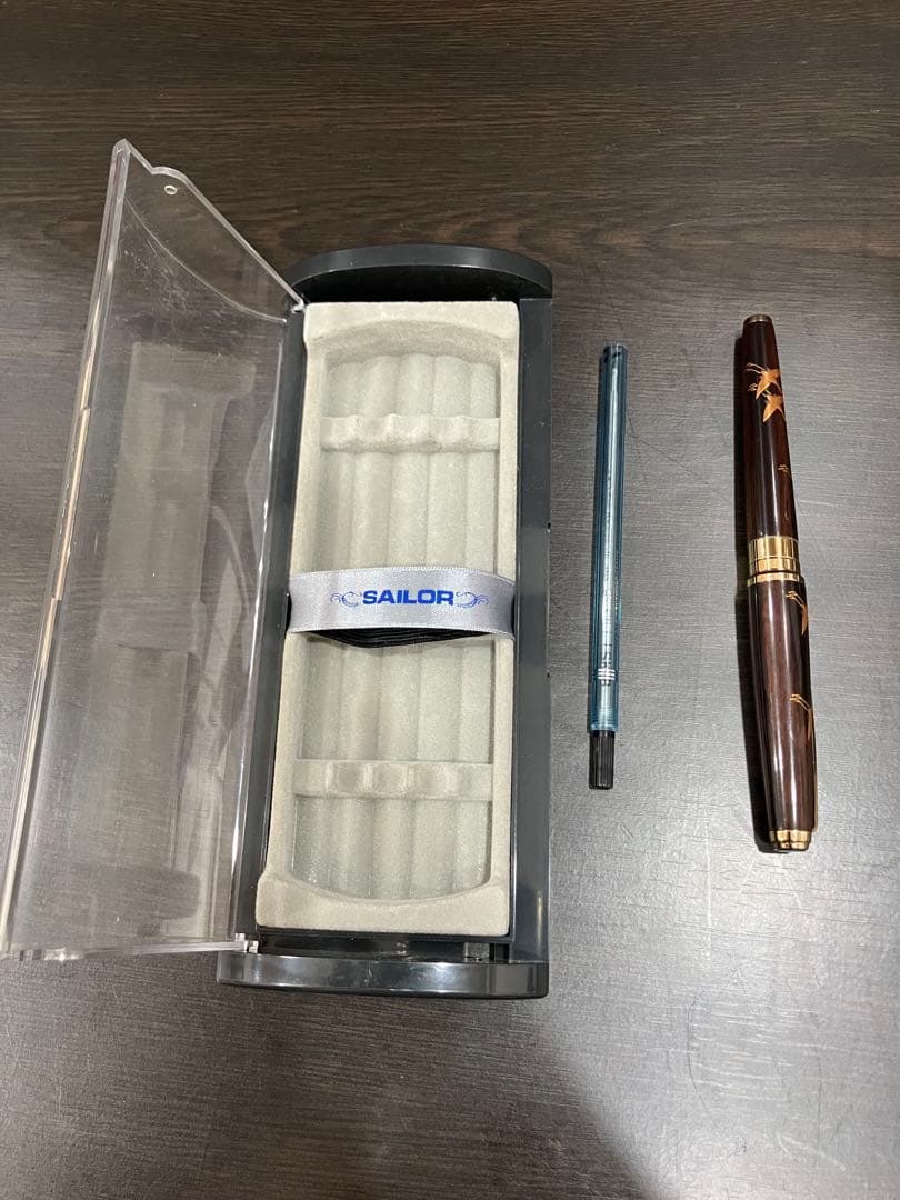 Sailor セーラー 万年筆 茶色 ゴールド 18k 刻印 ヴィンテージ