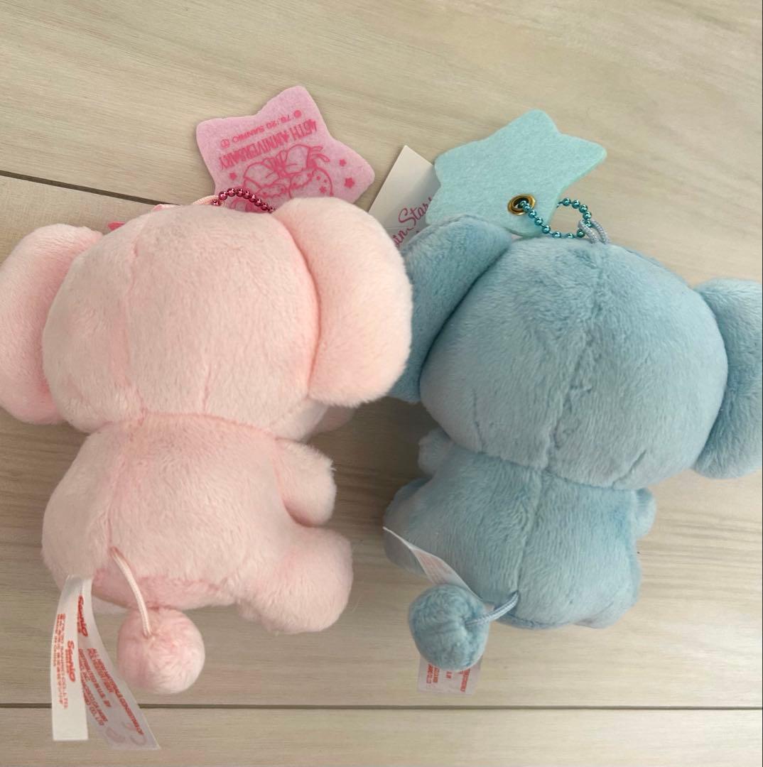 キキララ　45周年アニバーサリー　新品　ぞう　ぬいぐるみ　マスコットホルダー