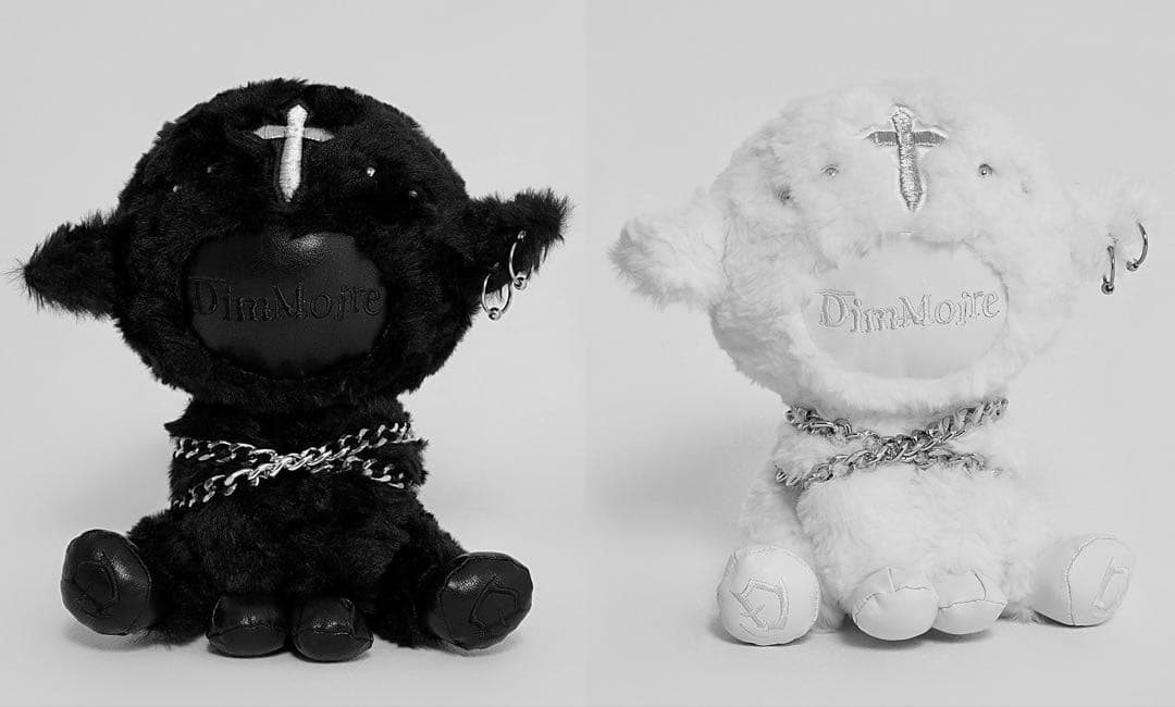 dimmoire 子羊ちゃんぬいぐるみ black&white 2種 セット