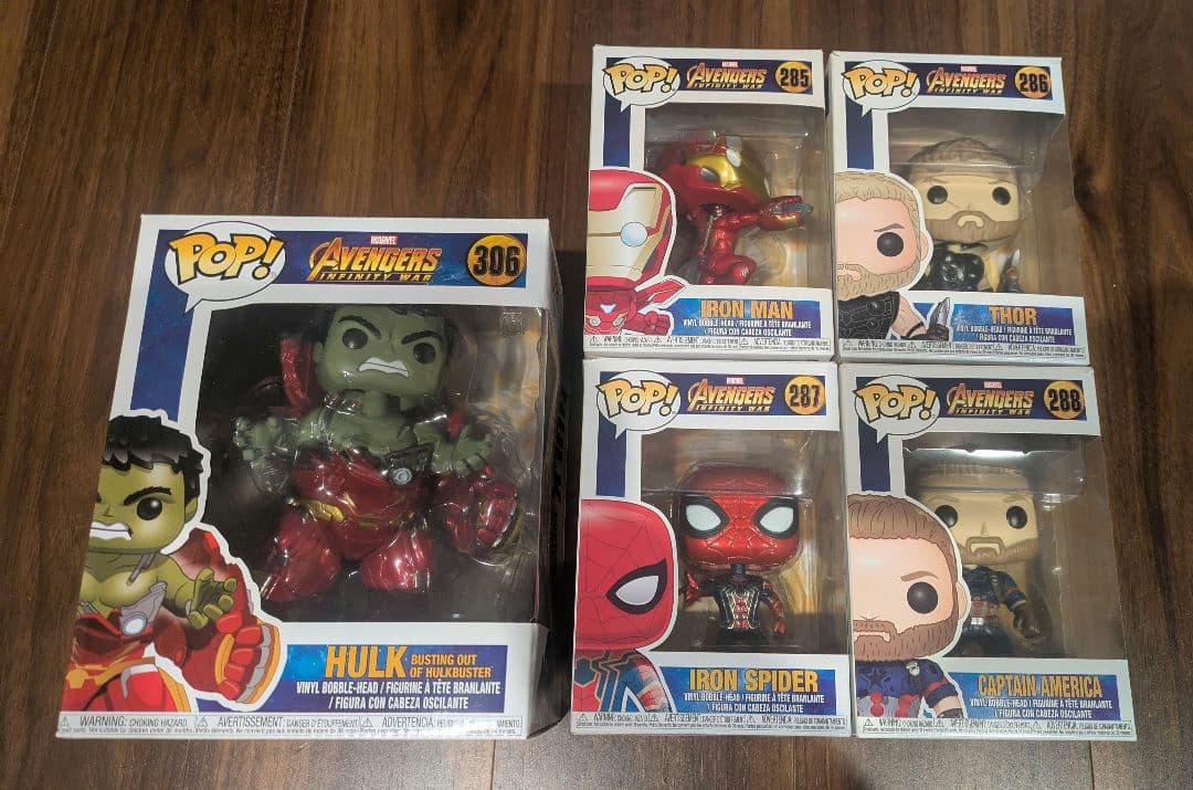 funko pop （アベンジャーズ） ハルクバスター　５点セット