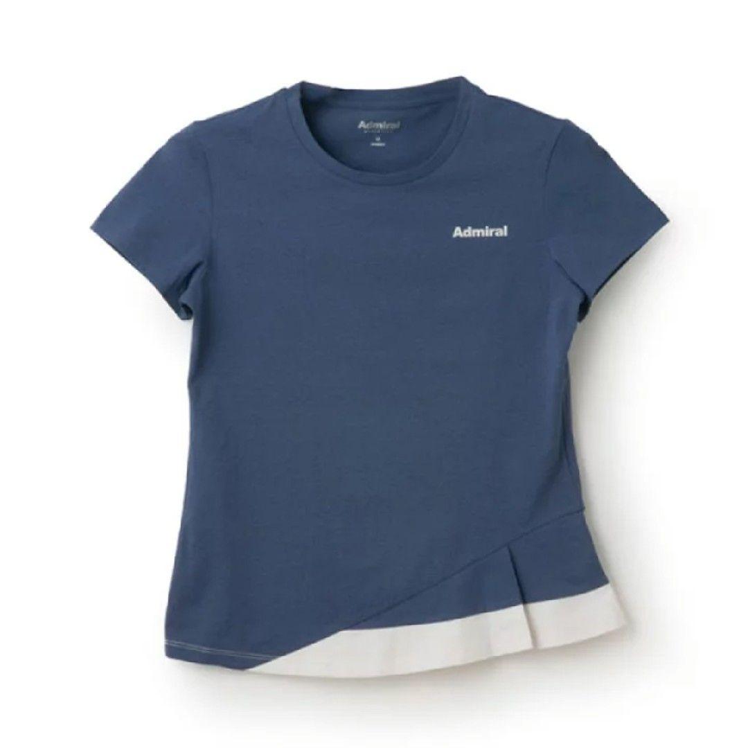 2025秋冬　Admiral アシンメトリック Tシャツ M ブルー