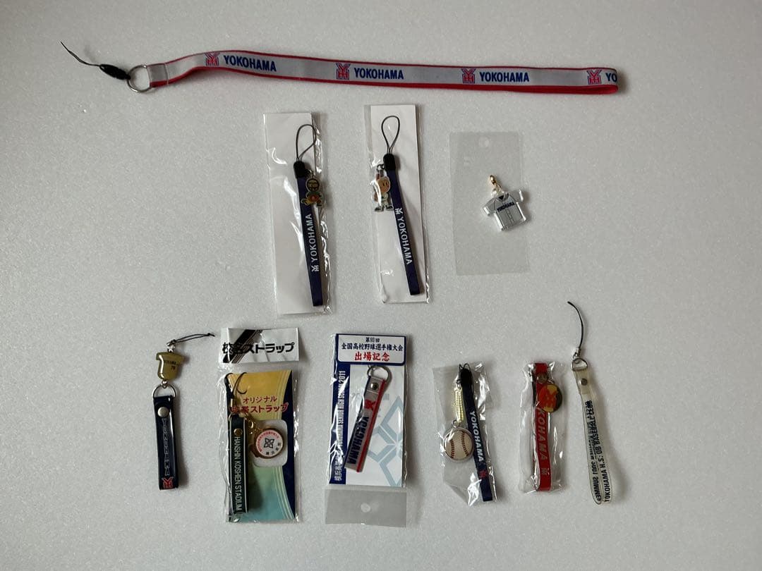 横浜高校甲子園出場記念グッズ6点＋横浜高校関連グッズ4点