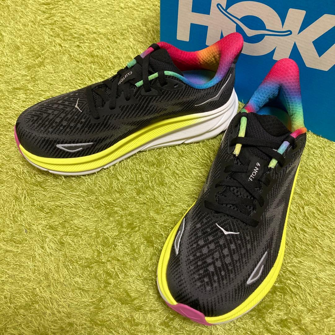 【未使用品】HOKA ONE ONE クリフトン９　ワイド　23.0cm