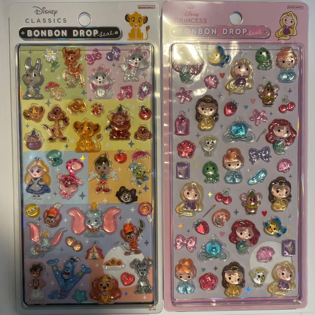 正規品 ボンボンドロップシール ディズニー クラシック プリンセス