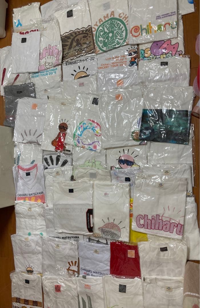 松山千春 コンサート Tシャツ 約２０年間分 ５５枚 すべて新品 未使用品