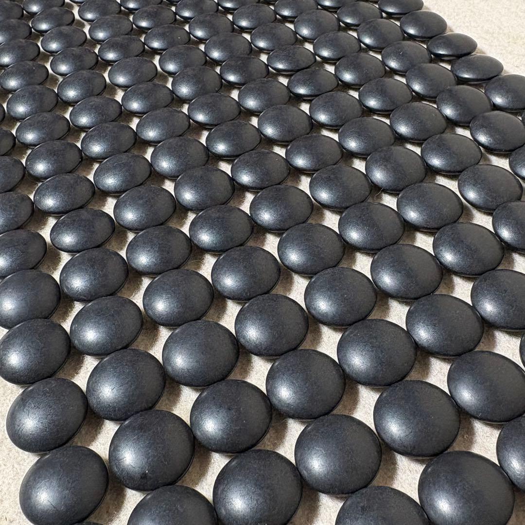 日向特製蛤碁石 雪印 34号 碁盤 碁石 蛤碁石 日向 那智黒石