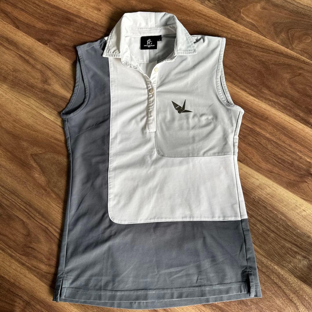 1PIU1UGUALE3 レディースシャツ ホワイト/グレー サイズI